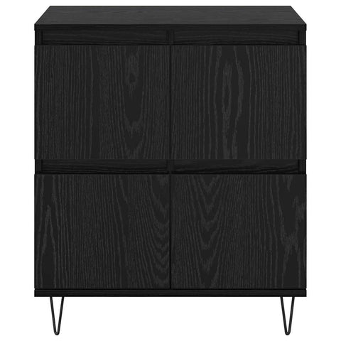 vidaXL Sideboards 2 pcs Black oak 120 x 35 x 70 cm Engineered wood