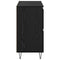vidaXL Sideboards 2 pcs Black oak 120 x 35 x 70 cm Engineered wood