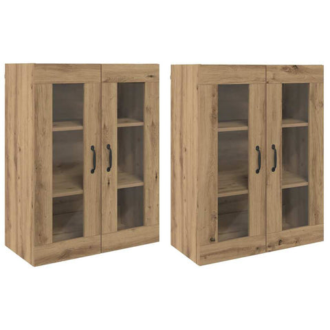 vidaXL Wall Mounted Cabinets 2 pcs Artisan oak 69.5 x 34 x 90 cm