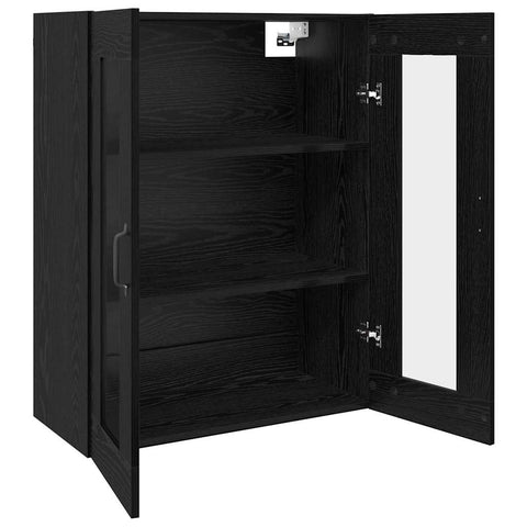 vidaXL Wall Mounted Cabinets 2 pcs Black oak 69.5 x 34 x 90 cm