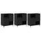 vidaXL Sideboards 3 pcs Black oak 180 x 35 x 70 cm Engineered wood