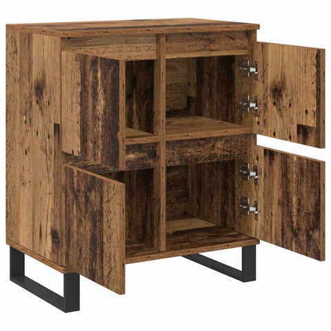 vidaXL Sideboards 2 pcs Old wood 120 x 35 x 70 cm Engineered wood