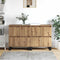 vidaXL Sideboards 2 pcs Artisan oak 120 x 35 x 70 cm Engineered wood