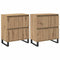 vidaXL Sideboards 2 pcs Artisan oak 120 x 35 x 70 cm Engineered wood