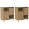 vidaXL Sideboards 2 pcs Artisan oak 120 x 35 x 70 cm Engineered wood
