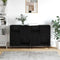 vidaXL Sideboards 2 pcs Black oak 120 x 35 x 70 cm Engineered wood