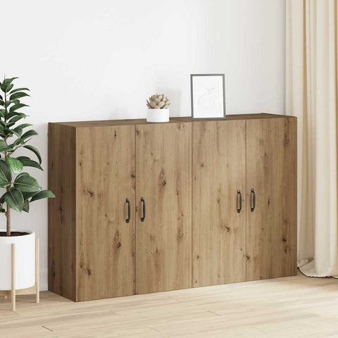 vidaXL Wall Mounted Cabinets 2 pcs Artisan oak 69.5 x 34 x 90 cm