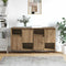 vidaXL Sideboards 2 pcs Artisan oak 120 x 35 x 70 cm Engineered wood
