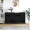 vidaXL Sideboards 2 pcs Black oak 120 x 35 x 70 cm Engineered wood