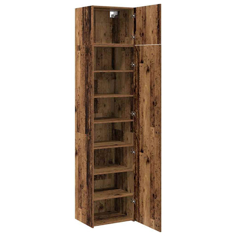 vidaXL Storage Cabinet Old wood 50 x 41 x 225 cm Engineered wood