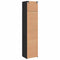 vidaXL Storage Cabinet with Shelf Other with Storage with Door Black oak Engineered wood