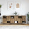 vidaXL Sideboards 3 pcs Artisan oak 180 x 35 x 70 cm Engineered wood