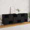 vidaXL Sideboards 3 pcs Black oak 180 x 35 x 70 cm Engineered wood