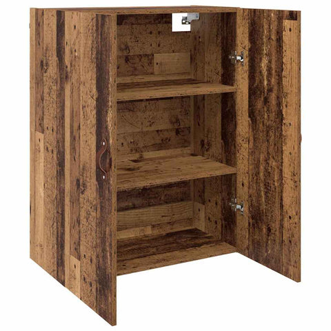 vidaXL Wall Mounted Cabinets 2 pcs Old wood 69.5 x 34 x 90 cm