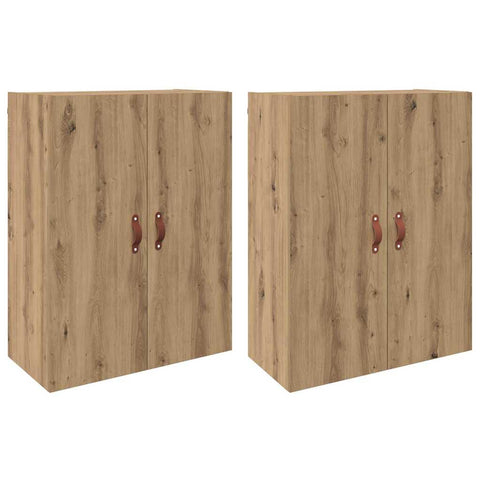 vidaXL Wall Mounted Cabinets 2 pcs Artisan oak 69.5 x 34 x 90 cm