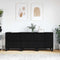 vidaXL Sideboards 3 pcs Black oak 180 x 35 x 70 cm Engineered wood