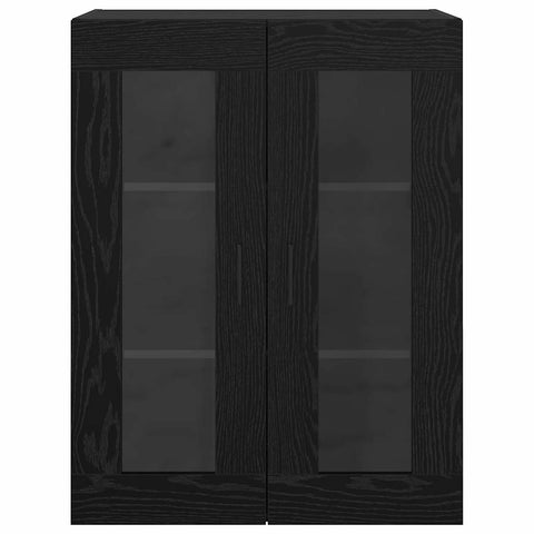 vidaXL Wall Mounted Cabinets 2 pcs Black oak 69.5 x 34 x 90 cm