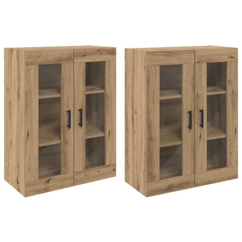 vidaXL Wall Mounted Cabinets 2 pcs Artisan oak 69.5 x 34 x 90 cm