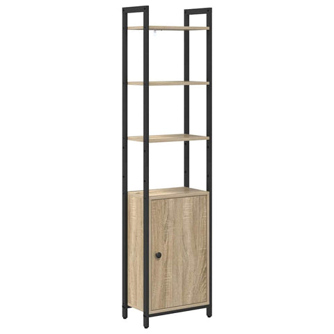 vidaXL Book Cabinet Sonoma Oak 40 x 24 x 161 cm Engineered Wood