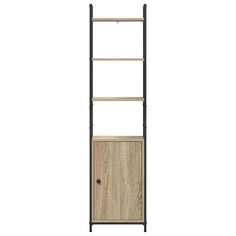 vidaXL Book Cabinet Sonoma Oak 40 x 24 x 161 cm Engineered Wood