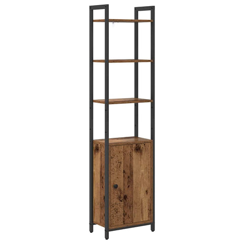vidaXL Book Cabinet Old Wood 40 x 24 x 161 cm Engineered Wood