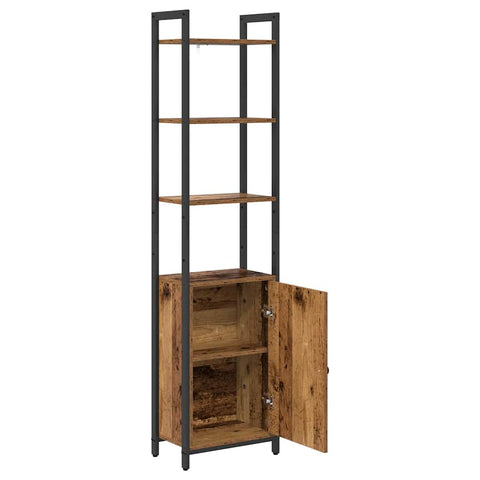 vidaXL Book Cabinet Old Wood 40 x 24 x 161 cm Engineered Wood