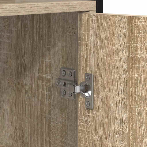 vidaXL Book Cabinet Sonoma Oak 60 x 24 x 161 cm Engineered Wood