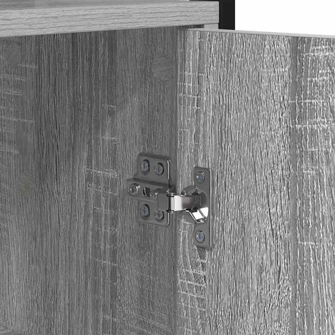 vidaXL Book Cabinet Grey Sonoma 60 x 24 x 161 cm Engineered Wood