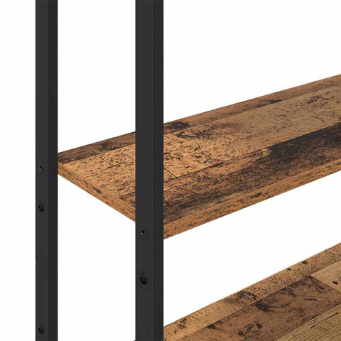 vidaXL Book Cabinet Old Wood 60 x 24 x 161 cm Engineered Wood