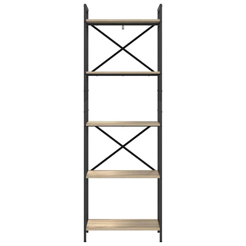 vidaXL Bookshelf Sonoma Oak 56 x 34 x 171 cm Engineered Wood