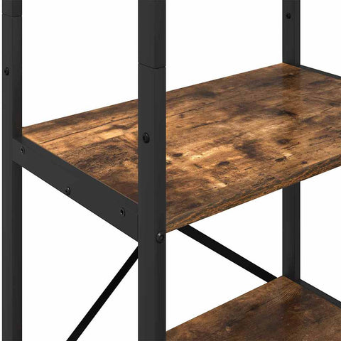 vidaXL Bookshelf Smoked Oak 56 x 34 x 171 cm Engineered Wood