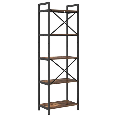 vidaXL Bookshelf Smoked Oak 56 x 34 x 171 cm Engineered Wood