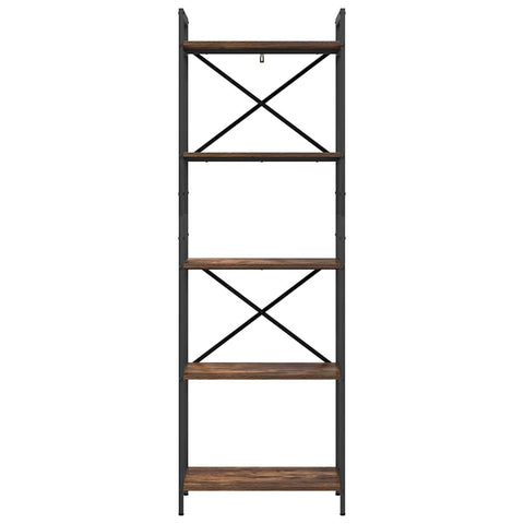 vidaXL Bookshelf Smoked Oak 56 x 34 x 171 cm Engineered Wood