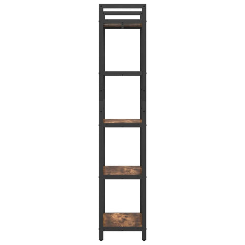 vidaXL Bookshelf Smoked Oak 56 x 34 x 171 cm Engineered Wood