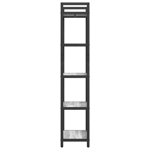 vidaXL Bookshelf Grey Sonoma 56 x 34 x 171 cm Engineered Wood