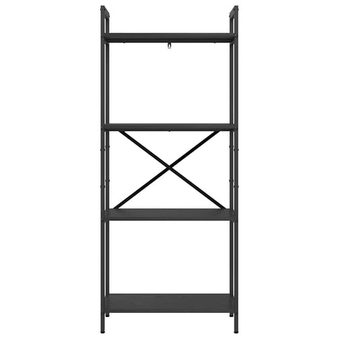 vidaXL Bookshelf Black Oak 56 x 34 x 133.5 cm Engineered Wood