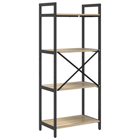vidaXL Bookshelf Sonoma Oak 56 x 34 x 133.5 cm Engineered Wood
