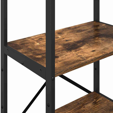 vidaXL Bookshelf Smoked Oak 56 x 34 x 133.5 cm Engineered Wood