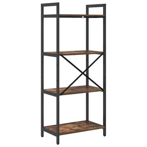vidaXL Bookshelf Smoked Oak 56 x 34 x 133.5 cm Engineered Wood