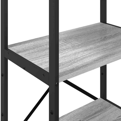 vidaXL Bookshelf Grey Sonoma 56 x 34 x 133.5 cm Engineered Wood