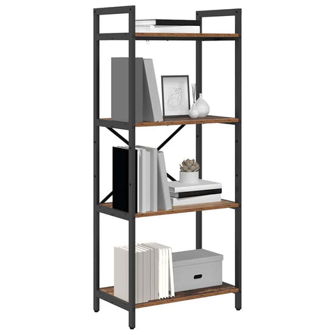 vidaXL Bookshelf Old Wood 56 x 34 x 133.5 cm Engineered Wood