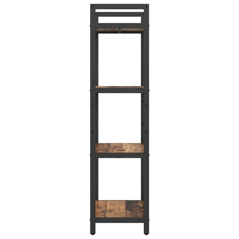 vidaXL Bookshelf Old Wood 56 x 34 x 133.5 cm Engineered Wood