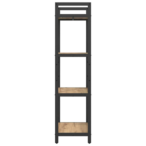 vidaXL Bookshelf Artisan Oak 56 x 34 x 133.5 cm Engineered Wood