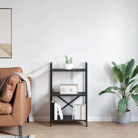 vidaXL Bookshelf Black Oak 56 x 34 x 96 cm Engineered Wood