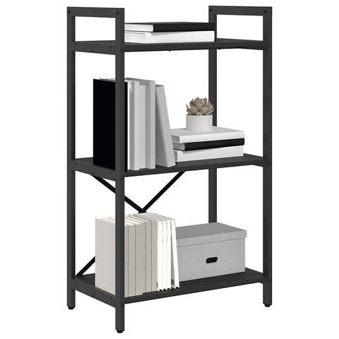 vidaXL Bookshelf Black Oak 56 x 34 x 96 cm Engineered Wood