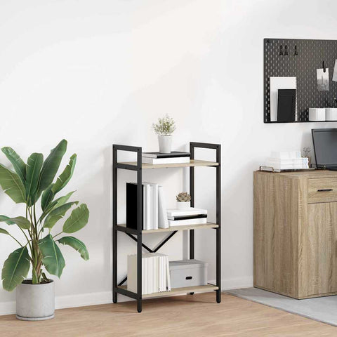 vidaXL Bookshelf Sonoma Oak 56 x 34 x 96 cm Engineered Wood