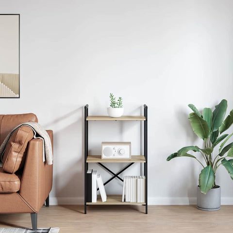 vidaXL Bookshelf Sonoma Oak 56 x 34 x 96 cm Engineered Wood