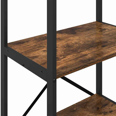 vidaXL Bookshelf Smoked Oak 56 x 34 x 96 cm Engineered Wood