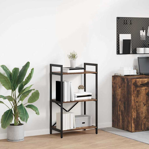 vidaXL Bookshelf Smoked Oak 56 x 34 x 96 cm Engineered Wood