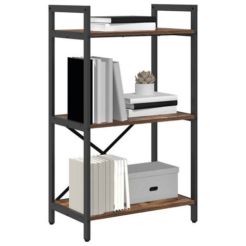 vidaXL Bookshelf Smoked Oak 56 x 34 x 96 cm Engineered Wood